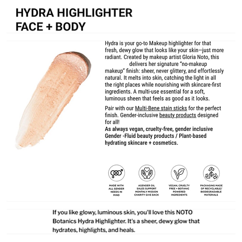 Noto Botanics Stain Stick Multi-Bene Pots Highlighter lips cheeks eyes Ono-Ono - Picture 10 of 13
